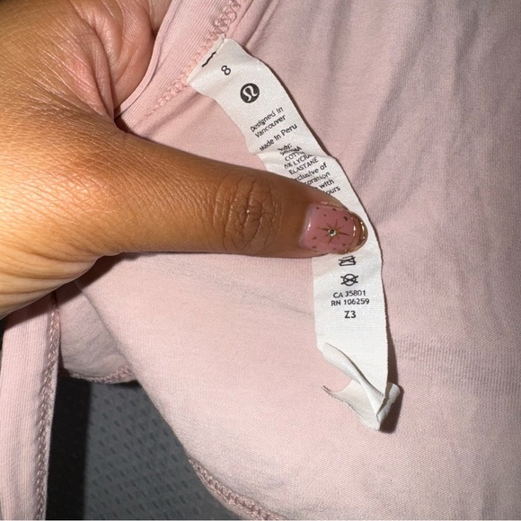 Lululemon Its a Tie Tank in pink mist 8 Balletcore - Picture 7 of 7